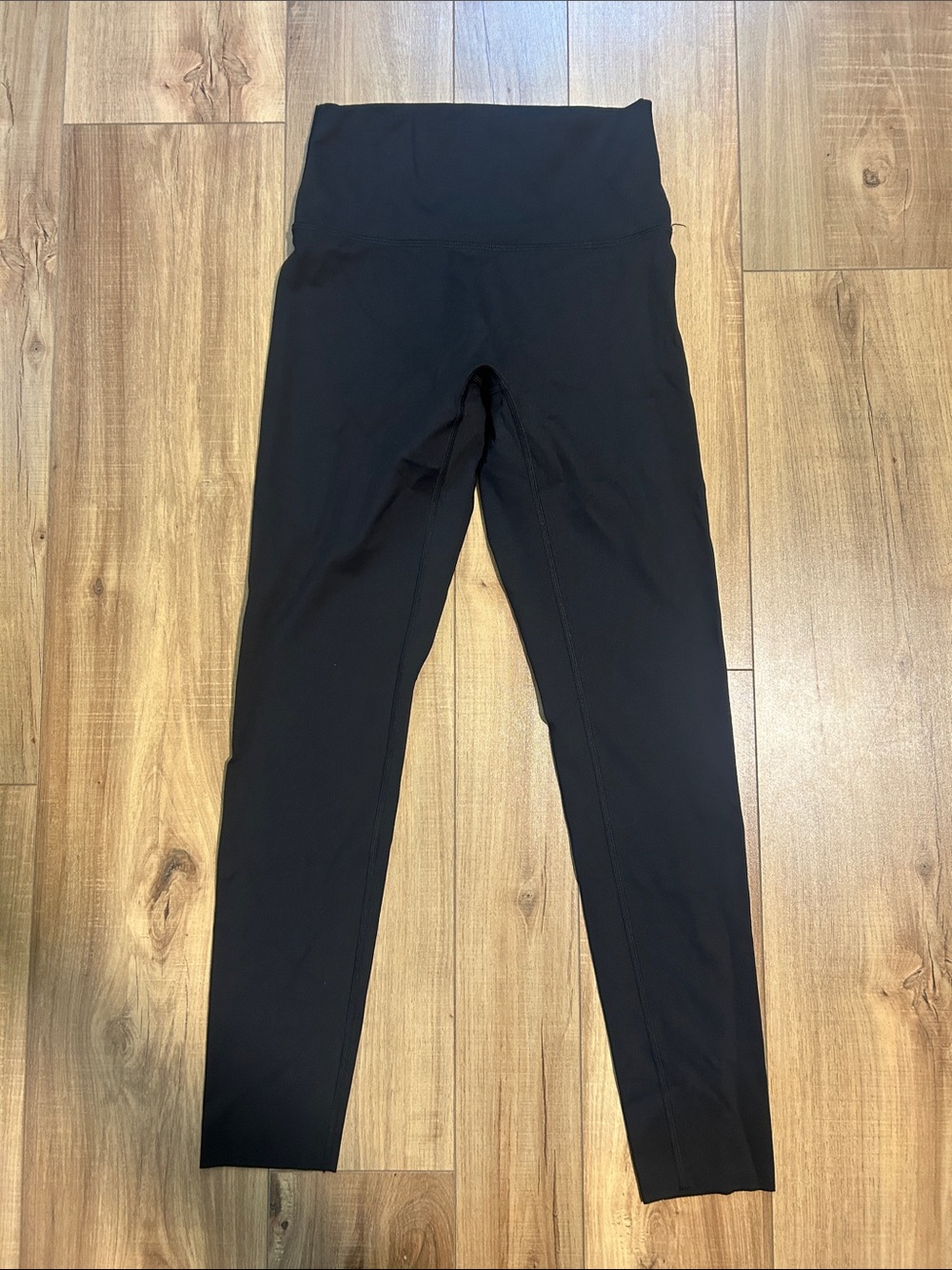 aerie Black High-Waist Leggings with Wide Waistband